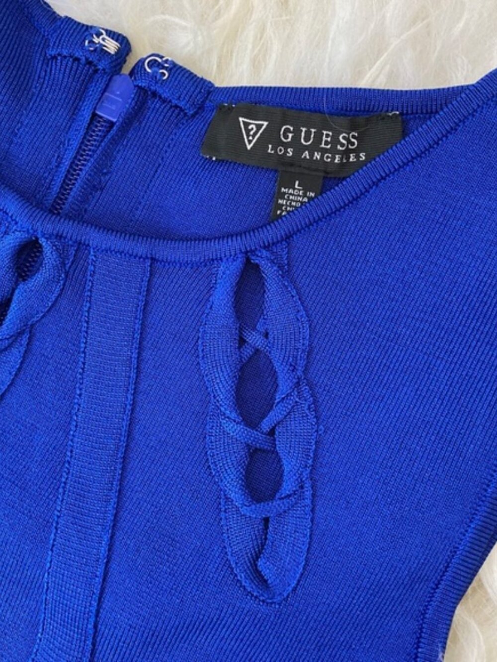 GUESS WOMENS BANDAGE COCKTAIL BODYCON DRESS 1004 - Picture 9 of 9